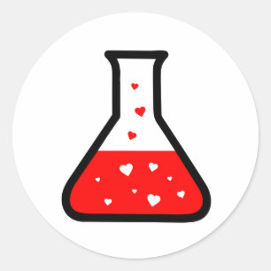 Love Potion (Science) Classic Round Sticker