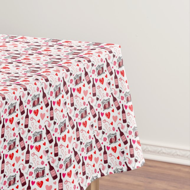 Love Potion Wine Seamless Pattern Tablecloth (In Situ)