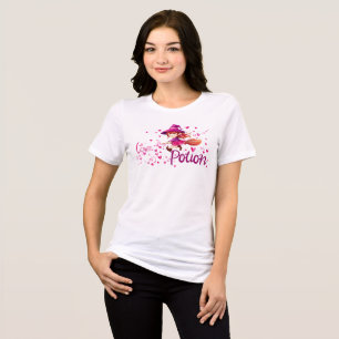 Love Potion Witch T-Shirt Cute Pink Halloween Te Tri-Blend Shirt