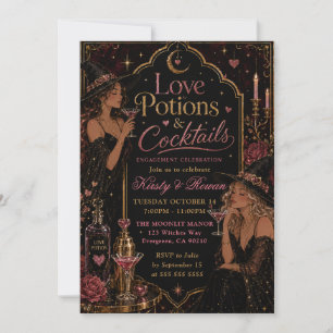 Love Potions & Cocktails Engagement Celebration Invitation