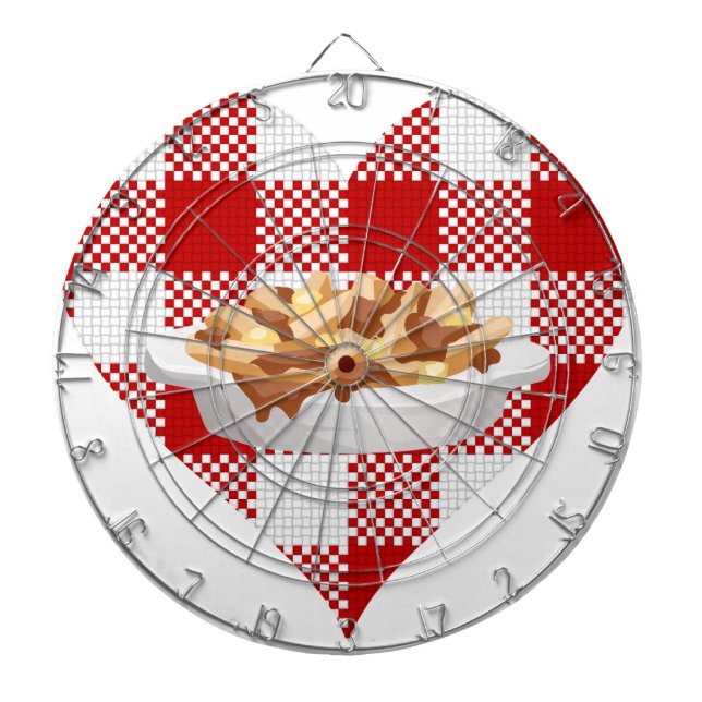 love poutine dartboard (Front)