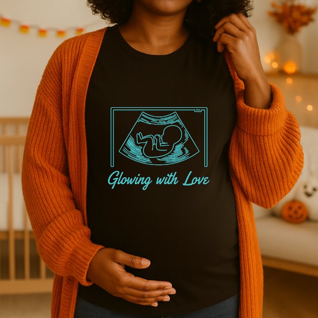  Love Pregnancy Halloween Radiant Maternity T-Shirt (Creator Uploaded)