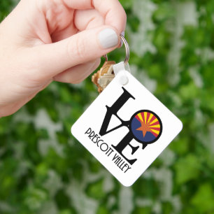 LOVE Prescott Valley Arizona Key Ring