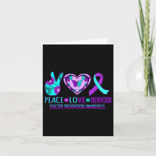 Love Prevention Happy Suicide Awareness Graphic Card