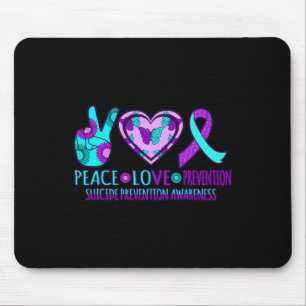 Love Prevention Happy Suicide Awareness Graphic  Mouse Pad