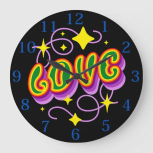 LOVE. Pride & Diversity Large Clock