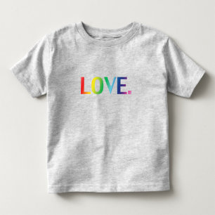 Love, pride lgbt lgbtq rainbow colours toddler T-Shirt