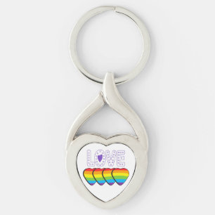 Love Pride. LGBT+Pride. Pride love Keychain