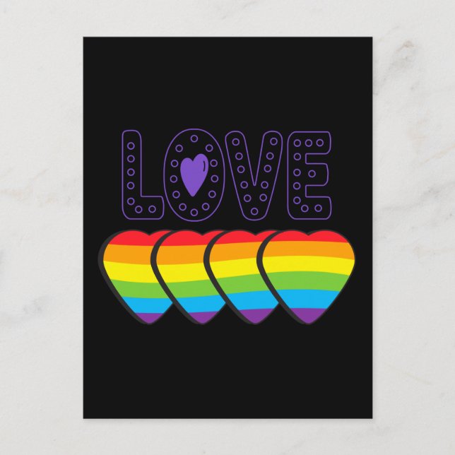 Love Pride. LGBT+Pride. Pride love Poster Postcard (Front)