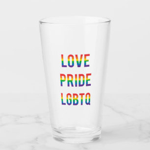 Love Pride LGBTQ Glass