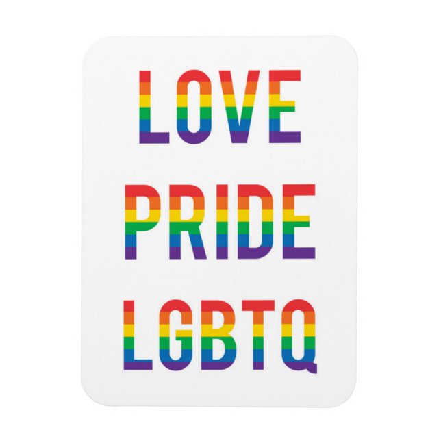 Love Pride LGBTQ Magnet (Vertical)