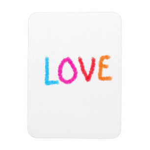 Love pride rainbow watercolor LGBTQ June modern Magnet