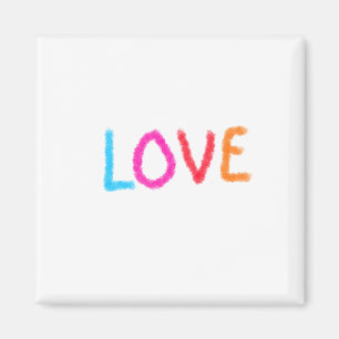 Love pride rainbow watercolor LGBTQ June modern Magnet