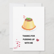 Love Pudding Card Photo Frame