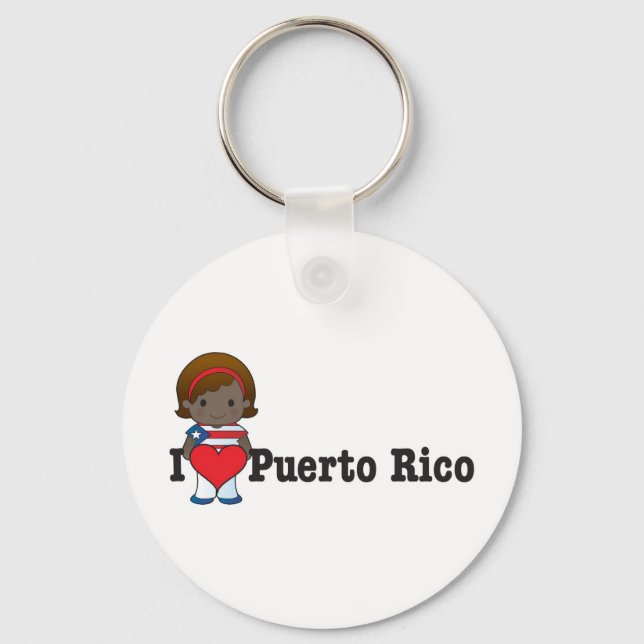 Love Puerto Rico Key Ring (Front)
