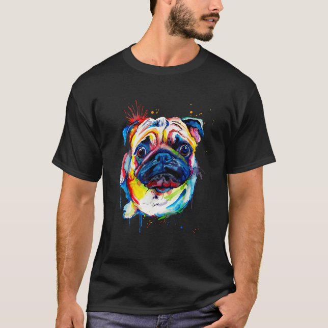 Love Pug Dog Shirts (Front)