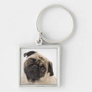 Love Pug Puppy Dog Keychain