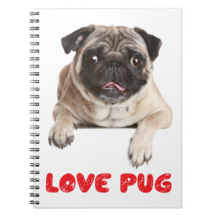 Love Pug Puppy Dog Notebook / Journal