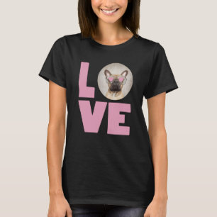 LOVE Pug wearing Heart Glasses Cute Pug Valentines T-Shirt