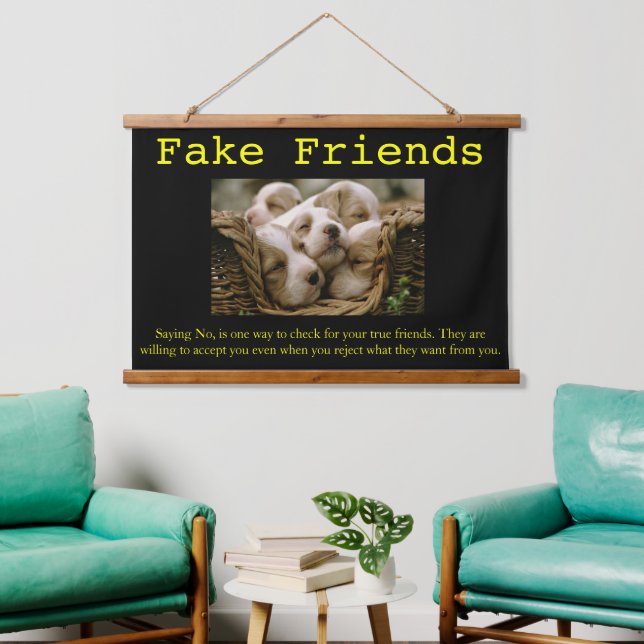 LOVE Puppies together in one basket Hanging Tapest Hanging Tapestry (Living Room)