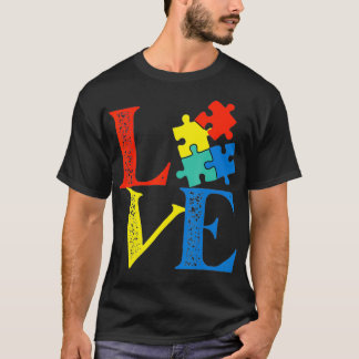 Love Puzzle Cute Autism Awareness  T-Shirt