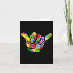 Love Puzzle Hand Sign Language Autism Awareness Su Card