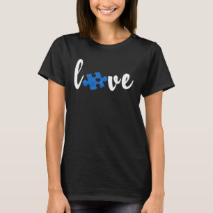 LOVE Puzzle Pieces Heart Autism Awareness 1 T-Shirt
