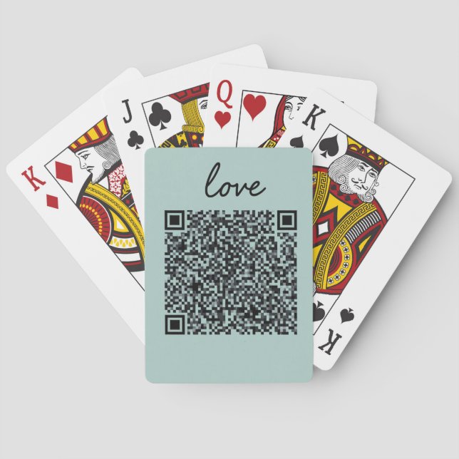 Love QR Code  Playing Cards (Back)