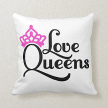 Love Queens Decorative Pillow