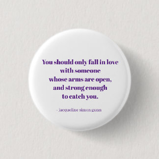 Love quote 3 cm round badge