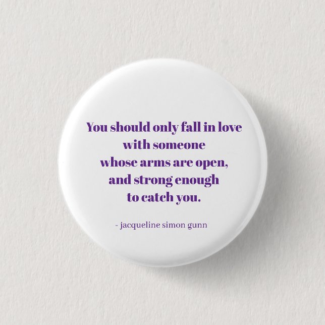 Love quote 3 cm round badge (Front)