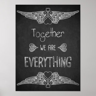 Love quote art chalkboard art print
