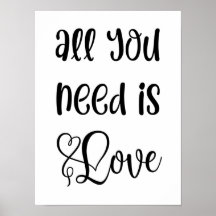 Love Quote Art|Romantic Monochrome Cute Typography