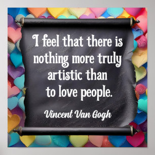 LOVE Quote - art -VINCENT VAN GOGH Poster