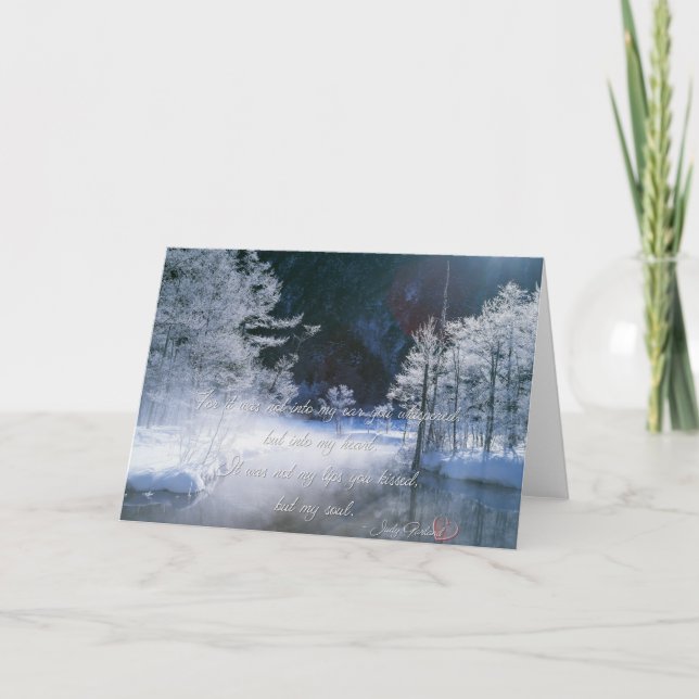 Love Quote by Judy Garland Valentine's Day Card (Front)