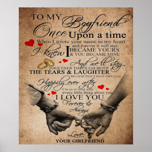 Love Quote For Boyfriend Lovely Quotes Gift Poster