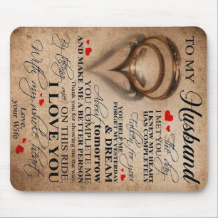 Love Quote For Husband Best Gift For Husband Mouse Pad