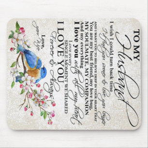 Love Quote For Husband Cute Decor Mouse Pad
