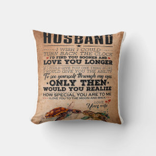 Love Quote For Husband Gift Idea, Husband Birthday Cushion