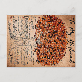 Love Quote For Husband Gift Idea, Husband Birthday Postcard