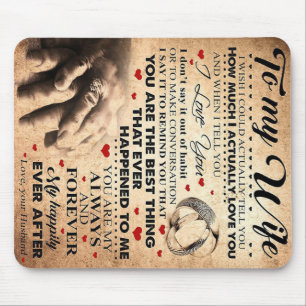Love Quote For Wife Best and Perfect Gift Mouse Pad