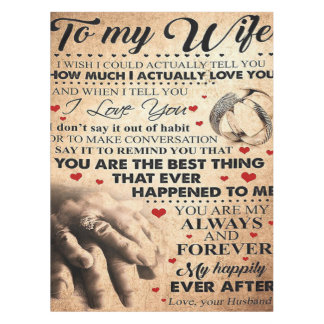 Love Quote For Wife | Best and Perfect Gift Tablecloth