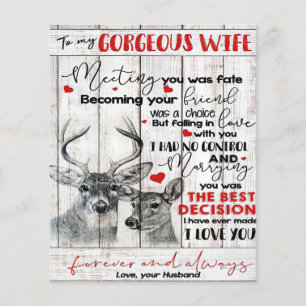 Love Quote For Wife Birthday, Wife Couple Wedding Flyer