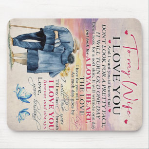 Love Quote For Wife   Lovely Gift Mouse Pad