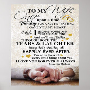 Love Quote For Wife Matching Couples Gift Poster