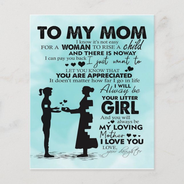Love Quotes Gift | To My Mum Present | Flyer (Front)