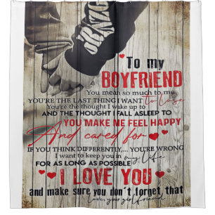 Love Quotes To Husband   To My Husband Letter   Shower Curtain
