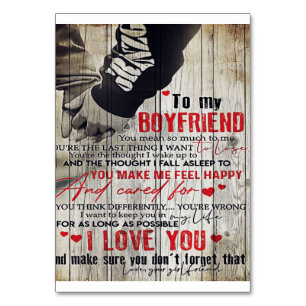 Love Quotes To Husband To My Husband Letter Table Number