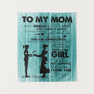 Love Quotes To Mother To My Mum Letter Tapestry