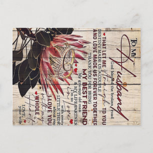 Love Quotes To My Husband, Home Decor Postcard